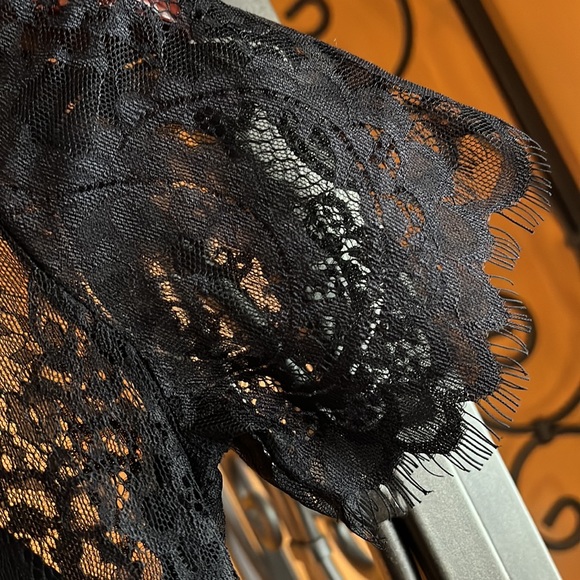 SEEK Black Lace Crop Top - Picture 4 of 8